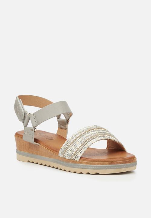 Butterfly Feet - Molly 1 flatform sandal - grey