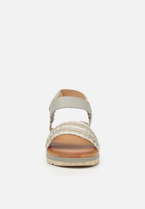 Butterfly Feet - Molly 1 flatform sandal - grey