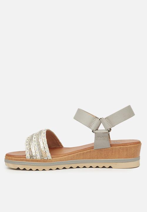 Butterfly Feet - Molly 1 flatform sandal - grey