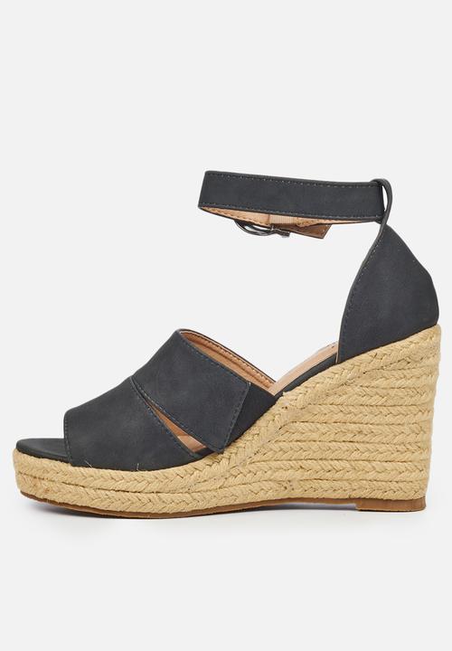 Butterfly Feet - Palma 1 espadrille wedge - black