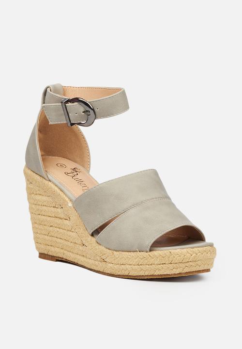 Butterfly Feet - Palma 1 espadrille wedge - grey