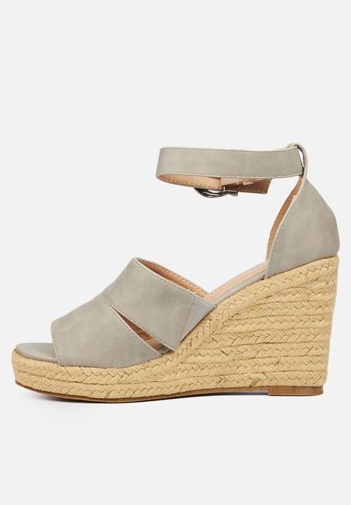 Butterfly Feet - Palma 1 espadrille wedge - grey