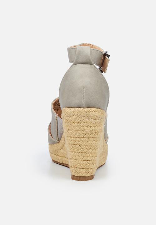 Butterfly Feet - Palma 1 espadrille wedge - grey