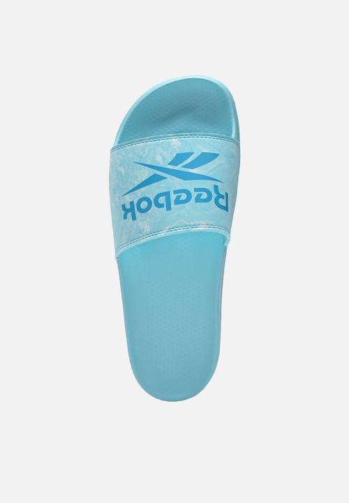 Reebok - Rbk fulgere slide - digital glow/radiant aqua /chalk blue