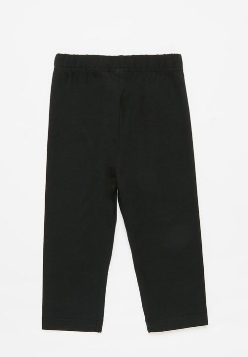 POLO - Girls megan printed cropped legging - black