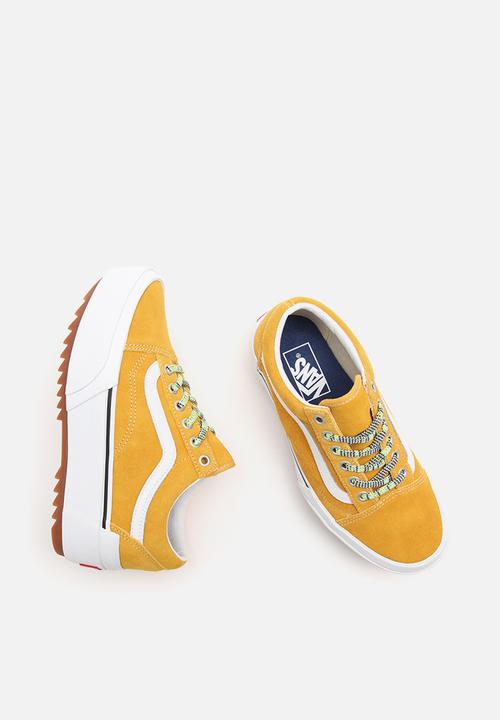 Vans - Old Skool stacked - (multi lace) golden yellow/true white