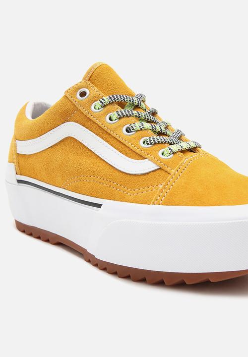 Vans - Old Skool stacked - (multi lace) golden yellow/true white