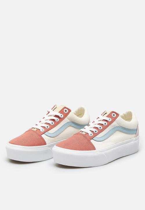 Vans - Old skool platform - (twill) pastel block/true white