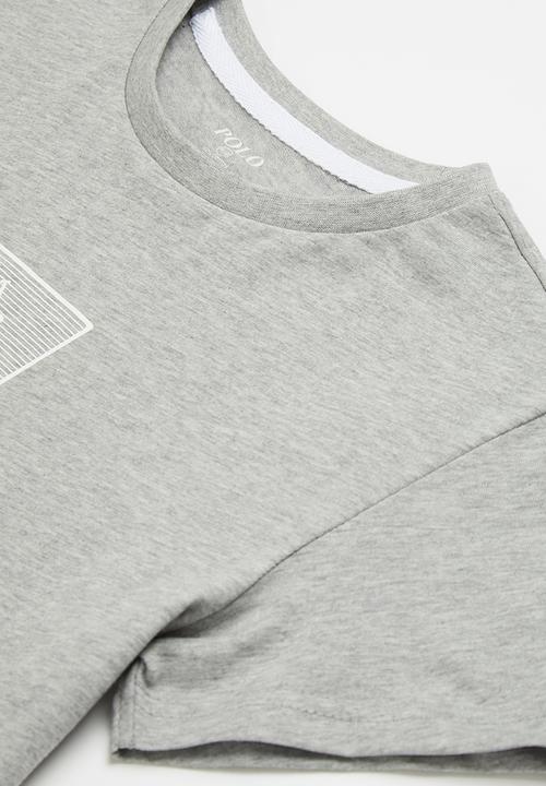 POLO - Boys corey printed tee - grey