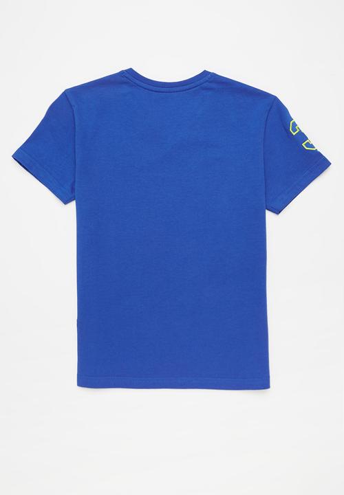 POLO - Boys james numerical v-neck tee - cobalt