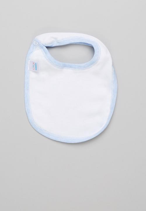 Pop Candy - Baby boys 3 pack stripe bib set - blue