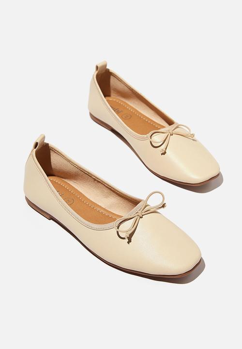 Cotton On - Essential rylee ballet - stone soft pu/stone