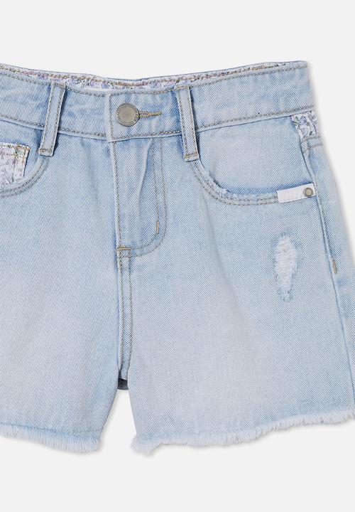 Cotton On - Sunny denim short  - bleach wash