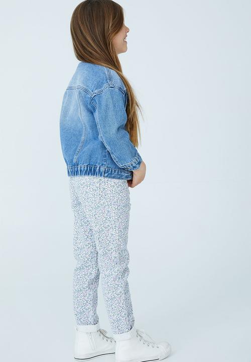 Cotton On - Emmy oversized denim jacket  - weekend wash/patches