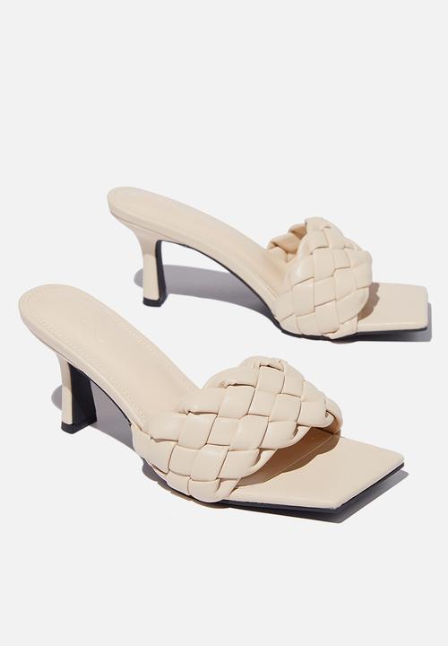 Cotton On - Harper braided mule - bone pu