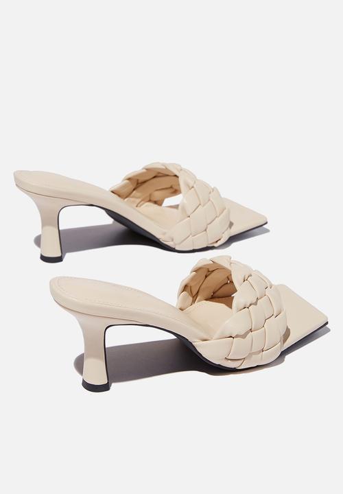 Cotton On - Harper braided mule - bone pu