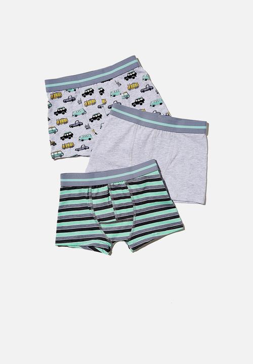 Cotton On - Boys 3 pack trunk  - multi 