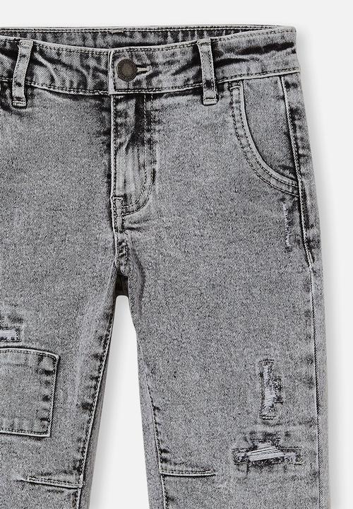 Cotton On - Straight fit jean  - whitehaven light grey