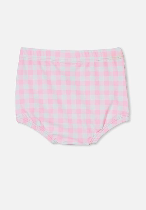 Cotton On - Simon swim shorties  - cali pink/vanilla dylan gingham