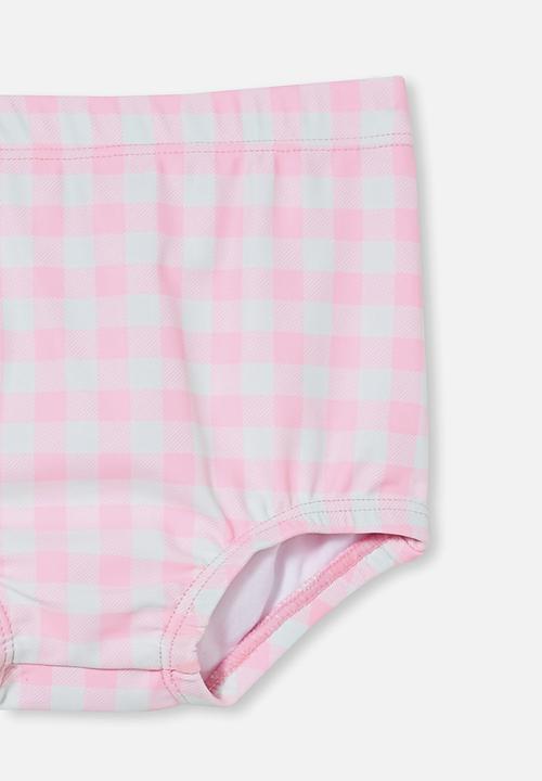 Cotton On - Simon swim shorties  - cali pink/vanilla dylan gingham