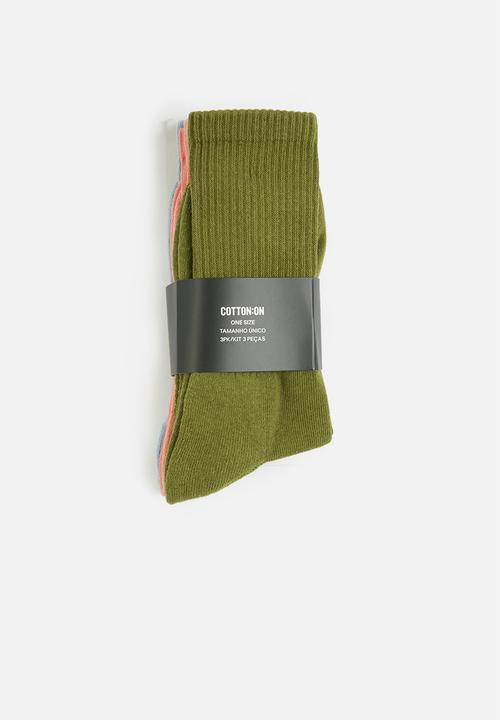 Cotton On - 3 Pack active socks - multi