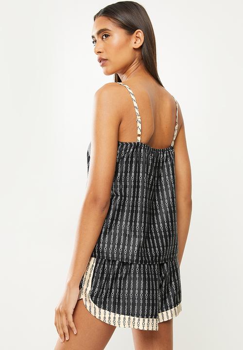SISSY BOY - Pj tank top - black & beige
