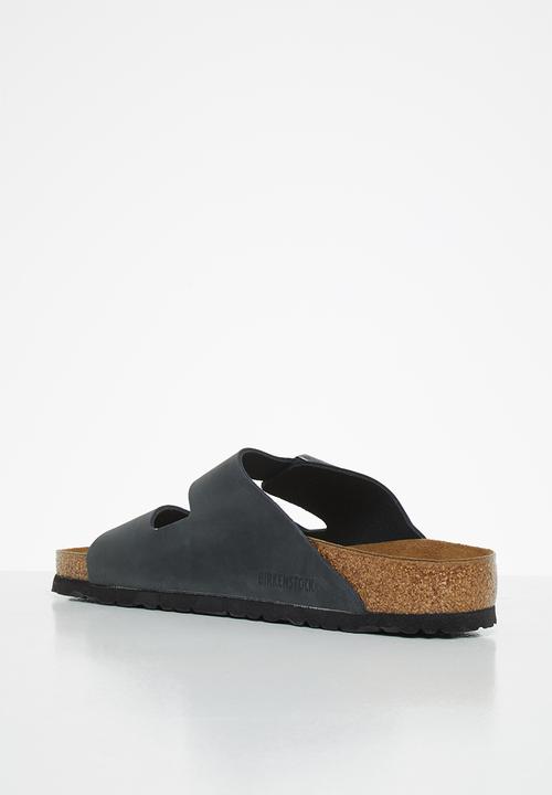 Birkenstock - Arizona waxy leather regular - black