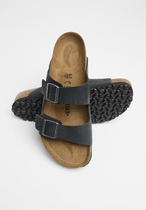 Birkenstock - Arizona waxy leather regular - black