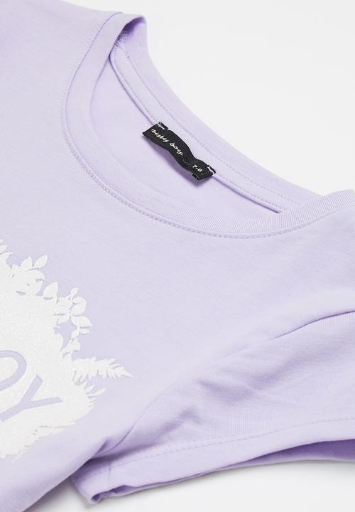 SISSY BOY - Basic round neck cap sleeve top - lavender