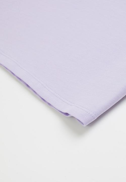 SISSY BOY - Basic round neck cap sleeve top - lavender