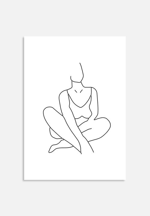 Sugar & Vice - Three women line drawing wall art bundle