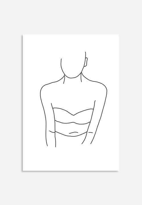 Sugar & Vice - Three women line drawing wall art bundle