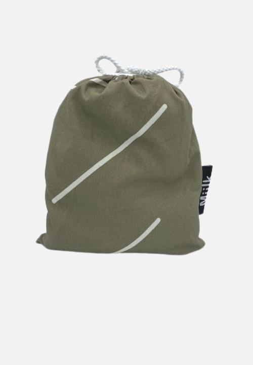 Miilk - Baby olive muslin - olive & white