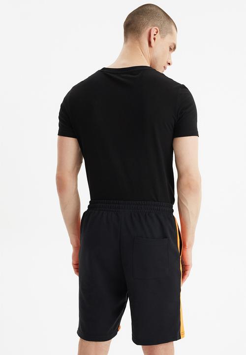 Trendyol - Side stripe fleece shorts - black