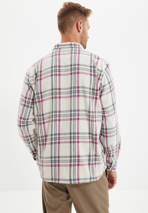 Trendyol - Check long sleeve shirt - purple