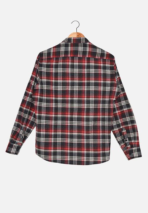 Trendyol - Check long sleeve shirt - red