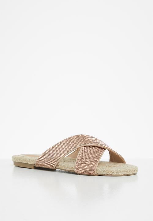 SISSY BOY - Vibing and thriving espadrille sandal - rose gold