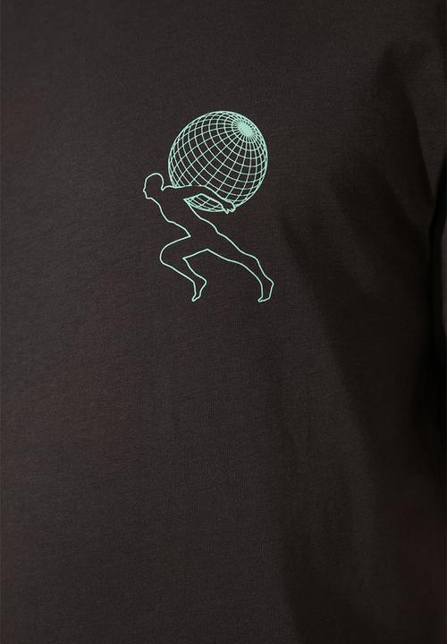 Trendyol - Sizwe back printed short sleeve tee - black