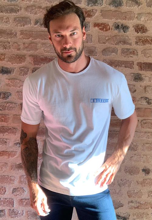 Trendyol - Arrows back print short sleeve tee - white