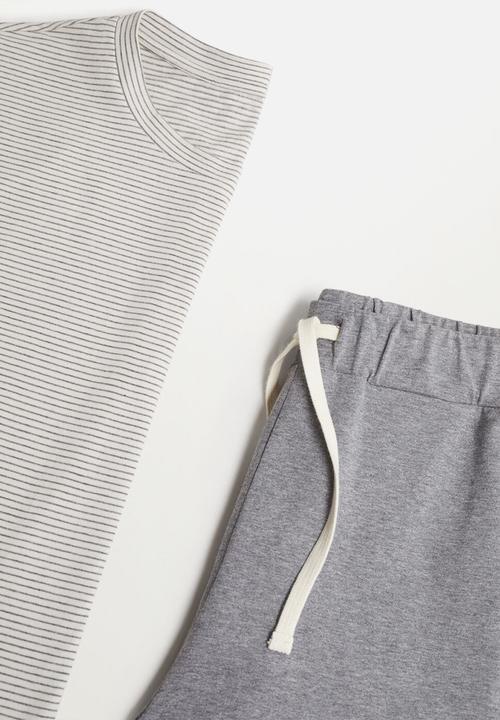 MANGO - Pijama pack begur - grey
