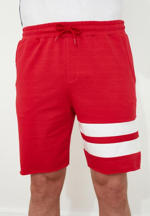 Trendyol - Leg stripe shorts - red