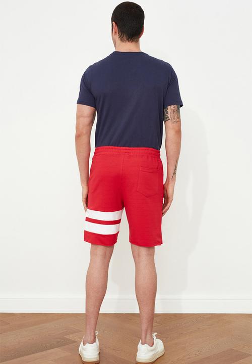 Trendyol - Leg stripe shorts - red