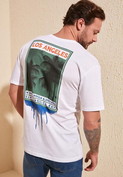 Trendyol - Back printed short sleeve tee - white