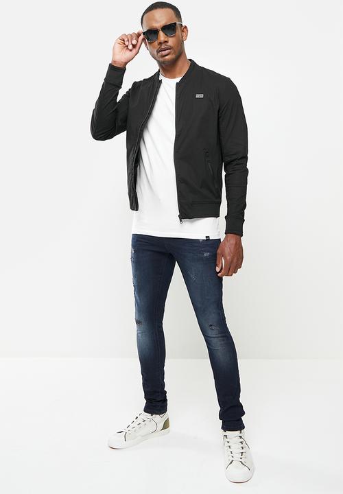 S.P.C.C - Walcott regular fit baseball jacket - black