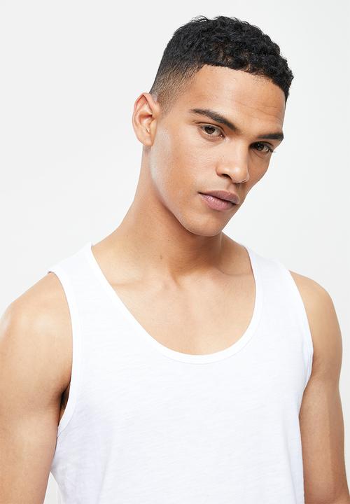 Superbalist - Core vest cotton slub - white 