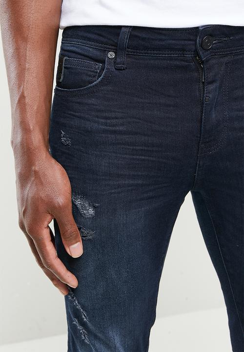 S.P.C.C - Dark horizon trench fit super skinny jeans - blue