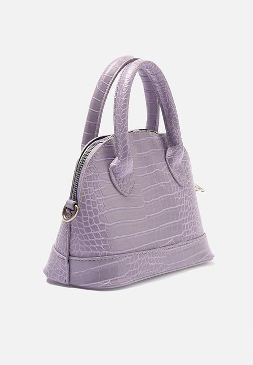Trendyol - Faux croc shoulder bag - lilac