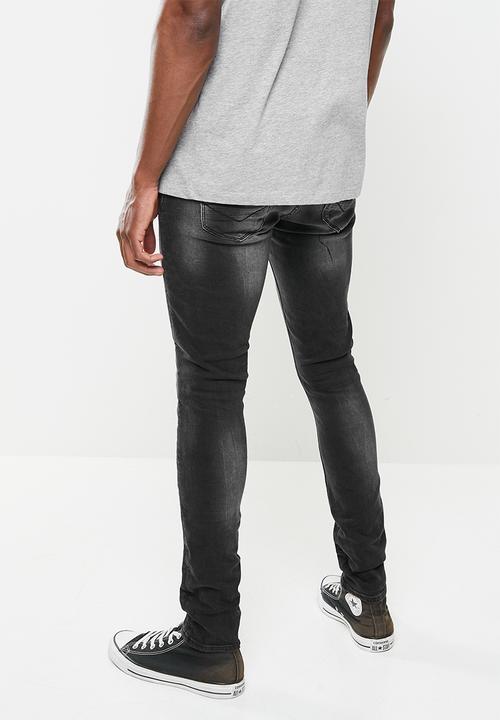 S.P.C.C - Pollux trench fit super skinny jeans - black