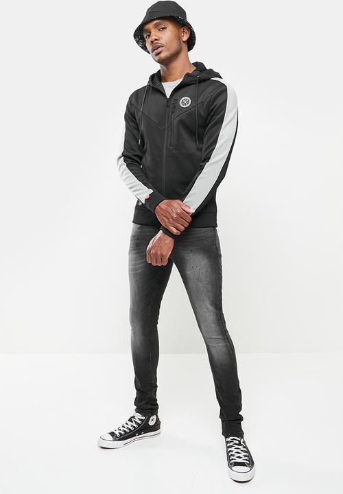 S.P.C.C - Pollux trench fit super skinny jeans - black