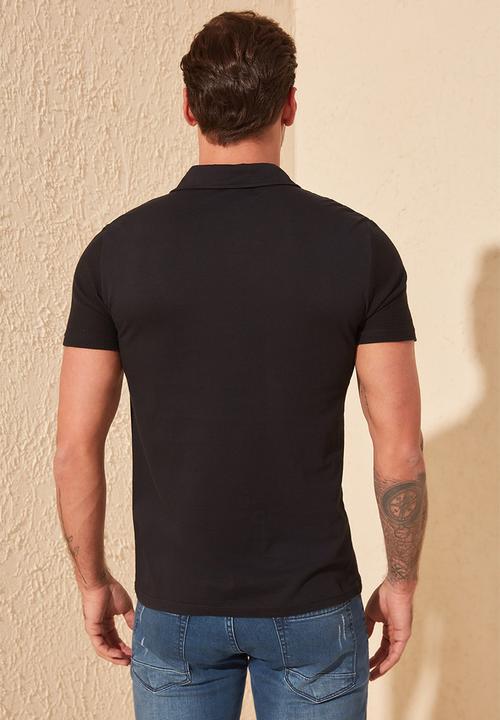 Trendyol - Marco short sleeve golfer - black